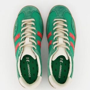 Coolway Vibrant Green and Coral Sneakers Size 41/10 NWT